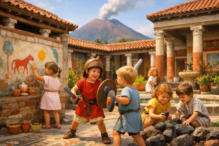 Activité 'En mission à Pompéi: secrets et aventures de l’an 79' par Apprends et Rêve, activités pour enfants et ados à Paris