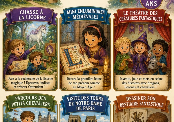 Photo de l'activité À la poursuite de la Licorne et des créatures fantastiques du Moyen Âge, organisée par Apprends & Rêve